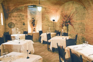 Sala del ristorante Alla Rocca